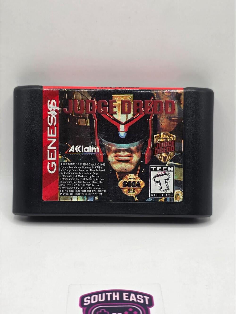 Judge Dredd for Sega Genesis - Tested & Working - Good Condition